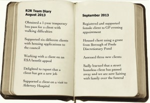 Team diary book